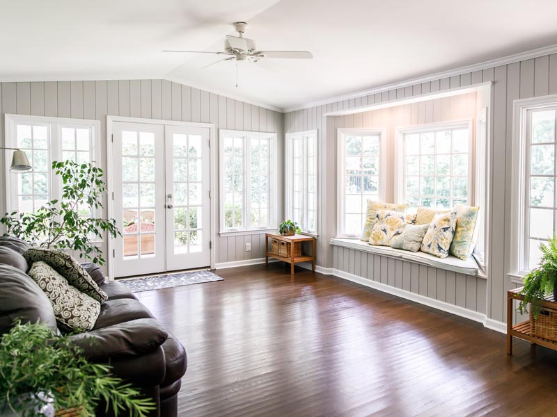 sunroom with abundant natural light